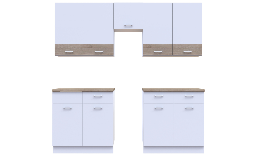 Kuchyně Lea Doros Bílá/Dub Sonoma DTD 300×60×250 (81000008)
