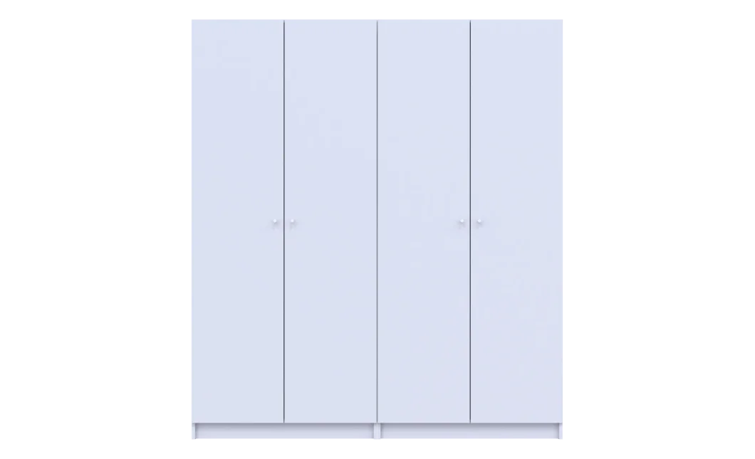 Set Doros Promo s policemi Bílá 2+2 dveře 180×48×204 (44900288)