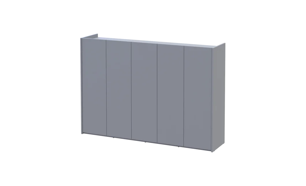 Botník se zrcadlem Doros Kassel Šedý 5 DTD 159×40×110 (42005511)