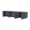 TV stolek Doros Levia Grafit 4 dveře 160x35x33 (41516088)