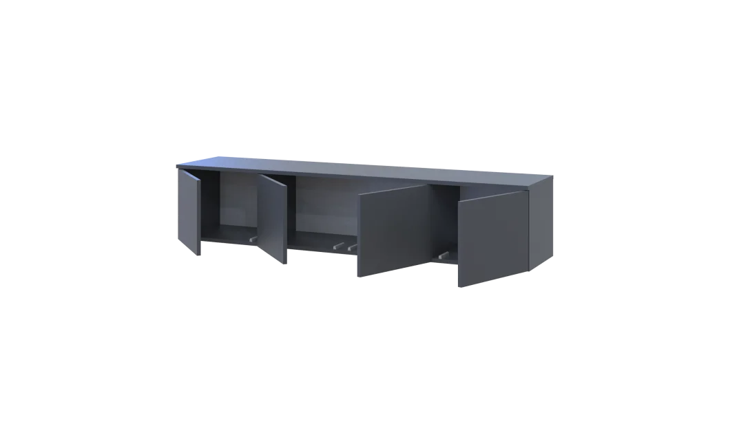 TV stolek Doros Levia Grafit 4 dveře 160x35x33 (41516088)