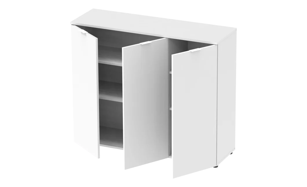 Komoda Doros Ron 6 3 dveře Bílý 120 × 38 × 100 (41515999)