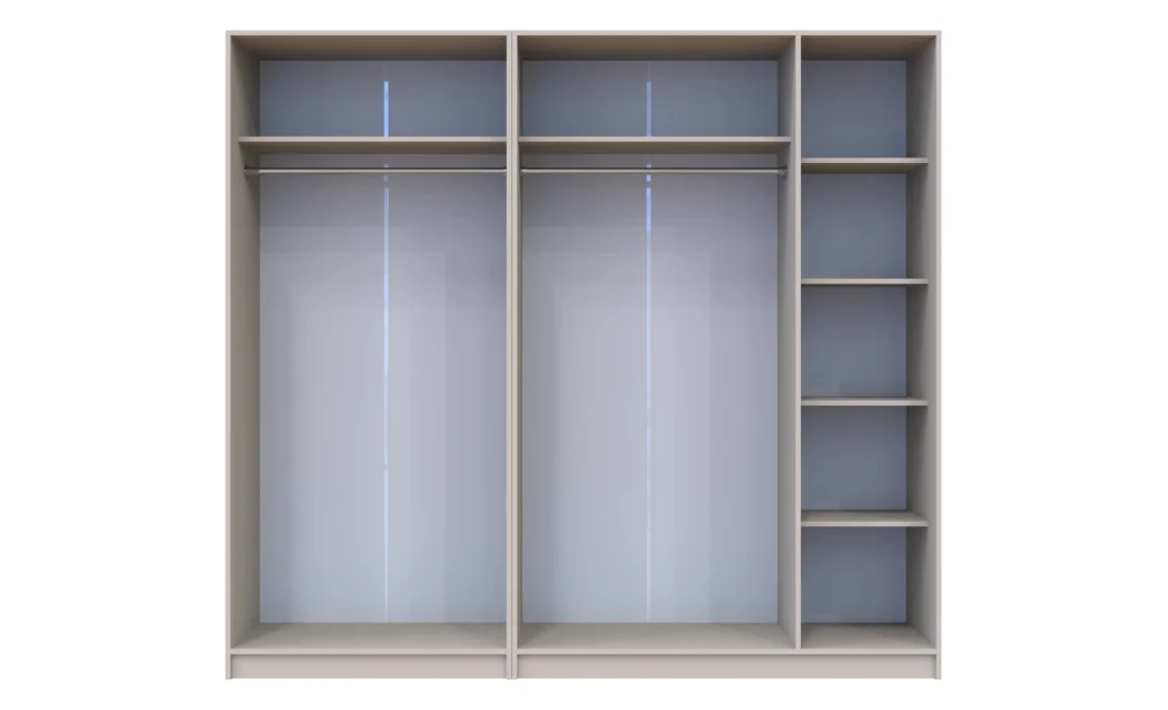 Skříň na oblečení set Promo Kašmír 2+3 dveře 225×48×204 (80737673)