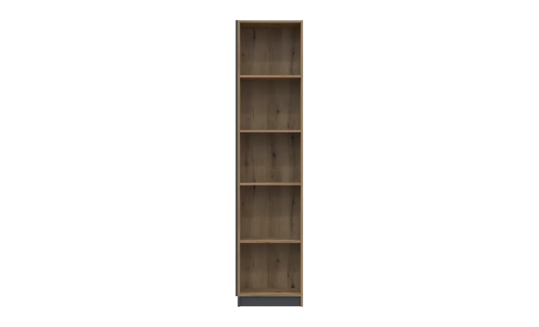 Regál Dale Antracit/Dub Evok 52x28x220 (41516267)