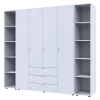 Set Doros Gelar se 2 regálů Bílý 4 dveře 231,4×49,5×203,4 (42005039)