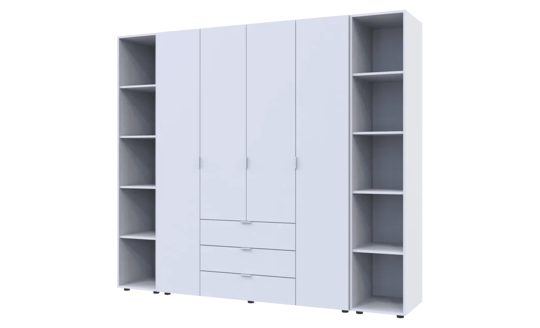 Set Doros Gelar se 2 regálů Bílý 4 dveře 231,4×49,5×203,4 (42005039)