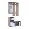 Předsíň Bela Dub Sonoma/Bílá 1 DTD / 1 zrcadlo 100×40×210 (44900410)