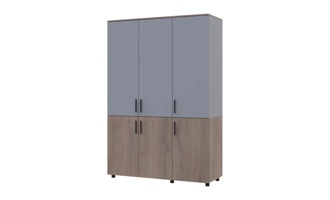 Skříň na oblečení Doros Thorn Cremona Cannolo/Šedá 3 DTD tyč 135х51.6х200 (44900503)
