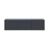 TV stolek Doros Levia Antracit 3 dveře 130x35x33 (41516289)