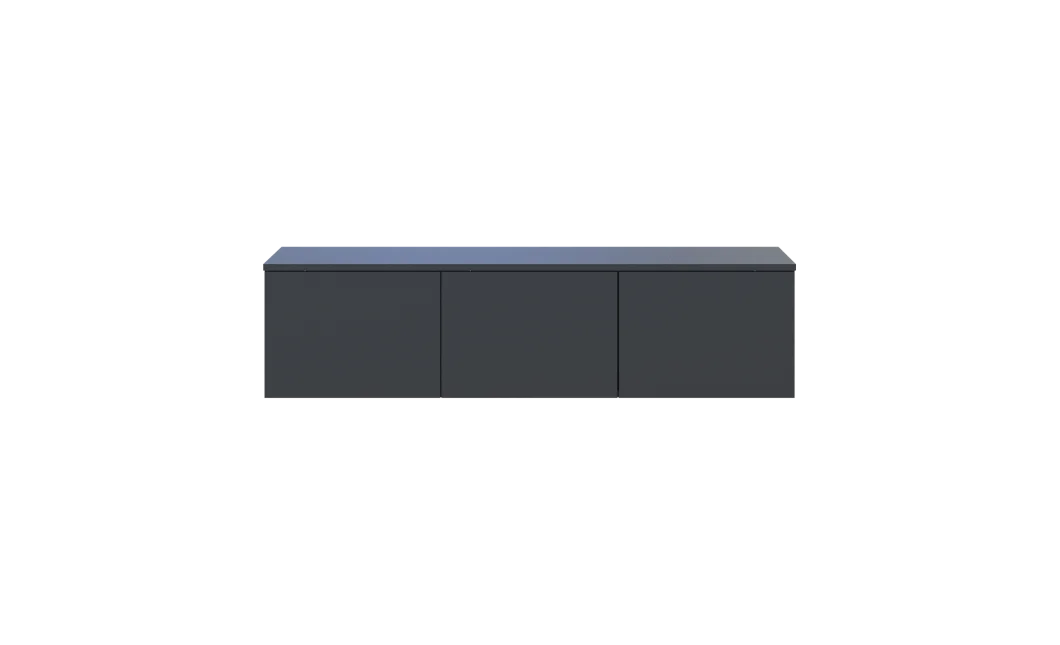 TV stolek Doros Levia Antracit 3 dveře 130x35x33 (41516289)