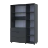 Skříň na oblečení Doros Thorn Antracit 3 DTD/3Š police 135х51.6х200 (44900494)