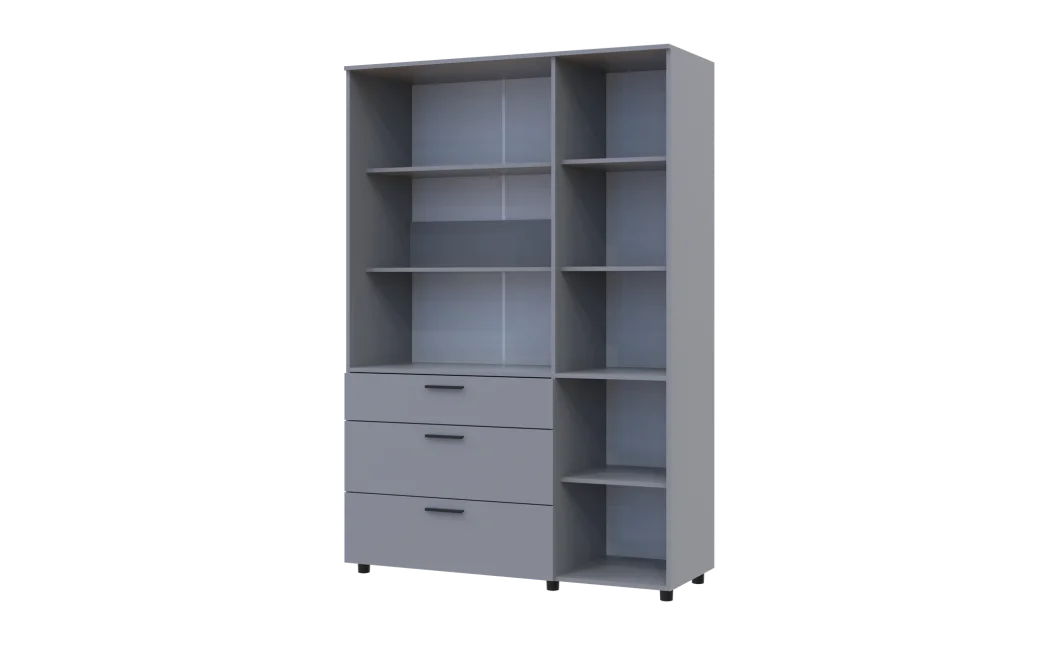 Skříň na oblečení Doros Thorn Šedá 3 DTD/3Š police 135х51.6х200 (44900490)