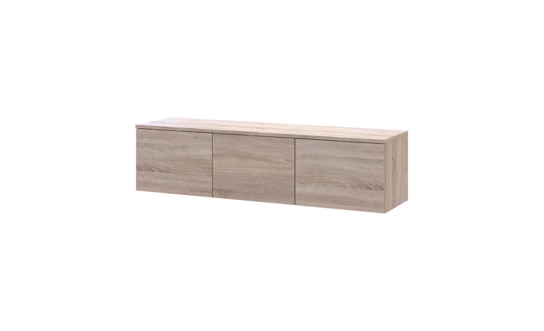 TV stolek Doros Levia Dub Sonoma 3 dveře 130x35x33 (41516301)