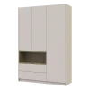 Skříň na oblečení s nikou Doros Dale Kašmír/Dub Artisan 3 dveře 150 × 52 × 220 (80737726)