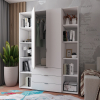 Set Doros Gelar se 2 regálů Bílý 2 dveře 153,9×49,5×203,4 (42005030)