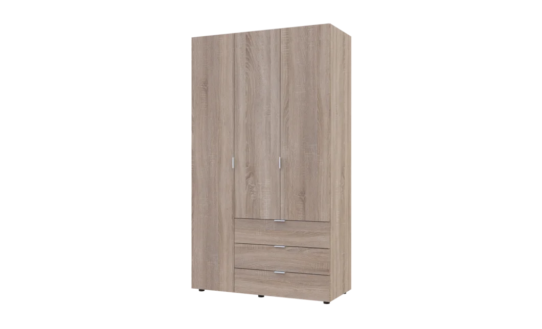 Šatní skříň Doros Gelar Dub Sonoma 3 DTD 116,2x49,5x203,4 (80397559)