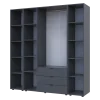 Set Doros Gelar se 2 regálů Grafit 3 dveře 192,6×49,5×203,4 (42005060)
