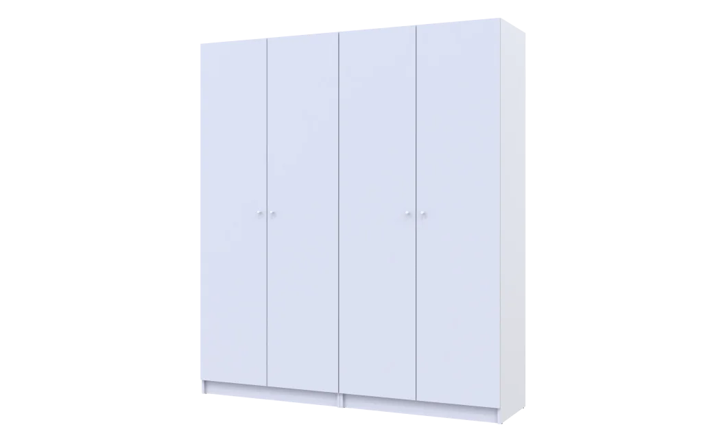 Set Doros Promo s policemi Bílá 2+2 dveře 180×48×204 (44900288)