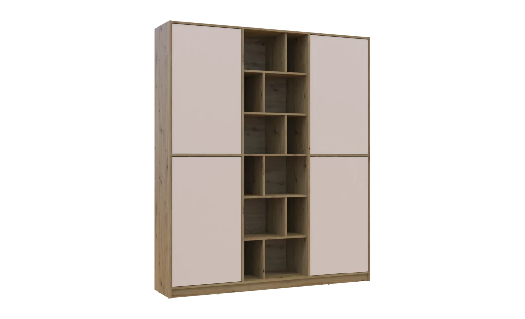 Skříň na oblečení Doros Morgan Dub Artisan/Kašmír DTD 180×40×210 (44900408)