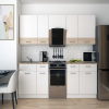 Kuchyně Lea Doros 2,6 m Bílá/Dub Sonoma DTD 260×60×250 (81000009)