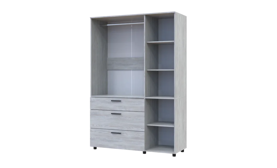 Skříň na oblečení Doros Thorn Borovice Natti 3 DTD/3Š tyč 135х51.6х200 (44900481)