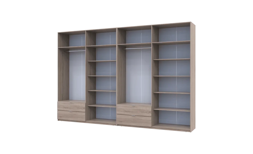 Sada Lukas Dub Sonoma/Dub Sonoma 4+4 dveře 360x50x240 (42005143)