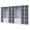 Set Doros Gelar s regálem Bílý 4+4 dveře 348,2×49,5×203,4 (42005040)