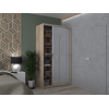 Šatní skříň Doros City Light Dub Sonoma 2 zrcadla 120×45×225 (44900068)