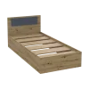 Postel Doros Rondi Jednolůžková Dub Artisan/Antracit 90x200 (44900530)