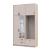 Šatní skříň Doros Rondi s věšákem, zrcadlem a vysokým nástavcem Kašmír 2 dvere 142x52x260 (42005406)