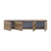 TV stolek Doros Levia Dub Evok 4 dveře 160x35x33 (41516094)