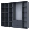 Set Doros Gelar se 2 regálů Grafit 4 dveře 231,4×49,5×203,4 (42005064)