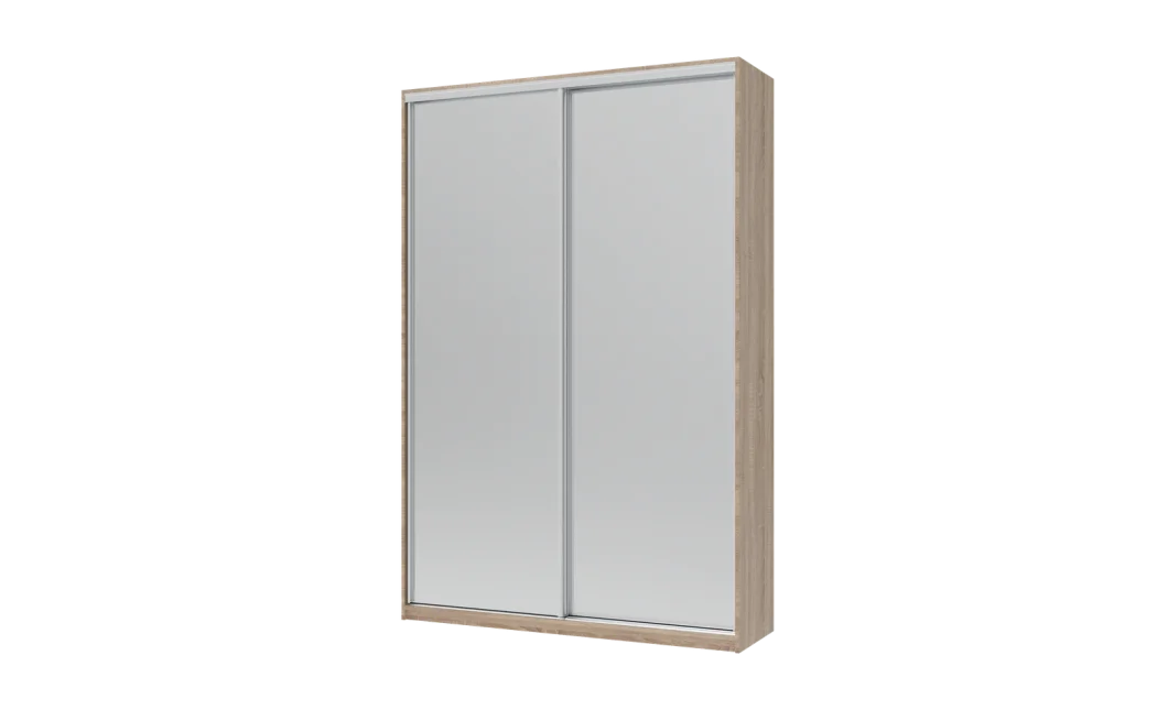 Šatní skříň Doros City Light Dub Sonoma 2 zrcadla 150×45×225 (42002038)