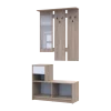 Předsíň Bela Dub Sonoma/Bílá 1 DTD / 1 zrcadlo 100×40×210 (44900410)