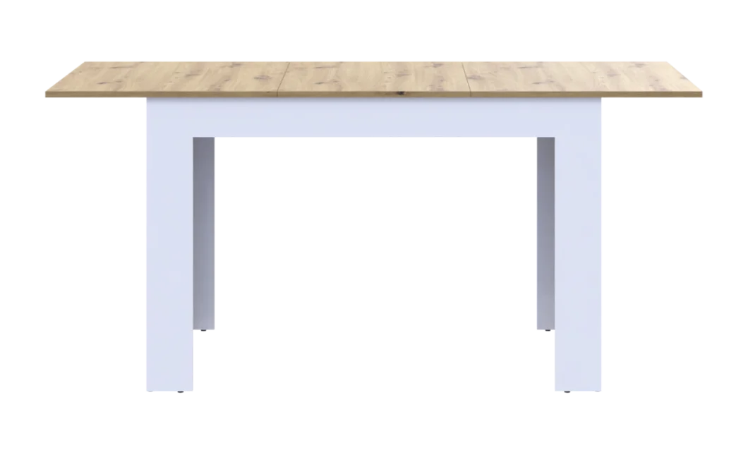 Jídelní stůl Doros Flint Bílý/Dub Artisan 120/170x80x78 (41510130)
