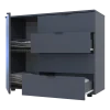 Komoda Doros GC1 Grafit 100 × 40 × 81,7 (41510069)