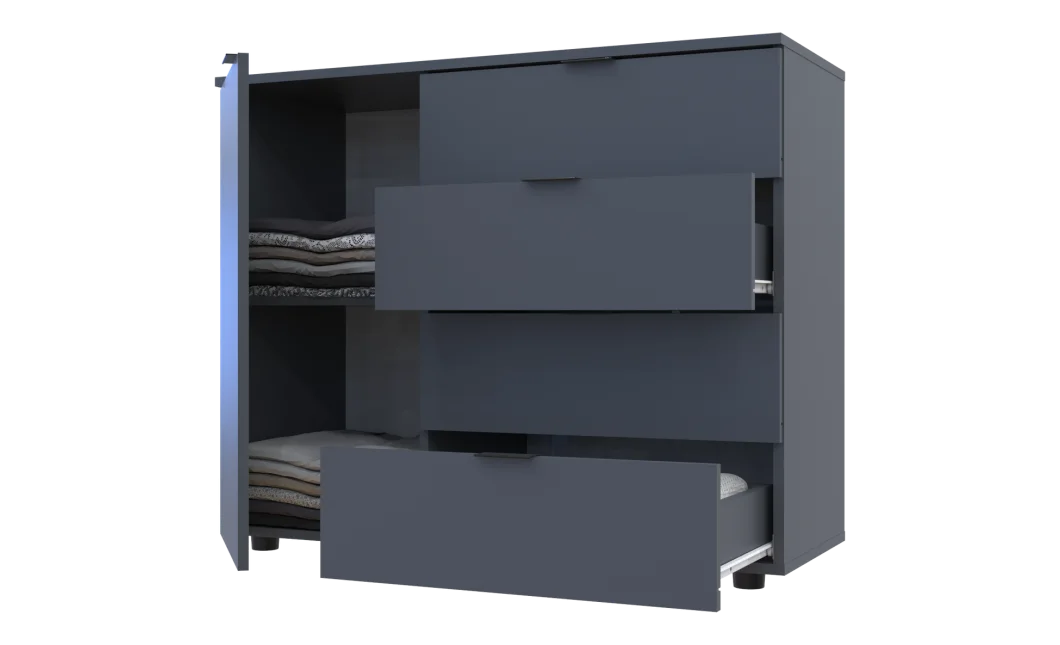 Komoda Doros GC1 Grafit 100 × 40 × 81,7 (41510069)