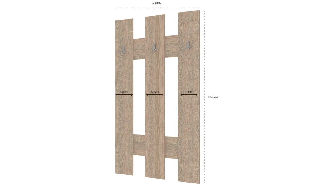 Věšák na oblečení Doros N1 Dub Sonoma 65 × 3,2 × 115 (41510009)