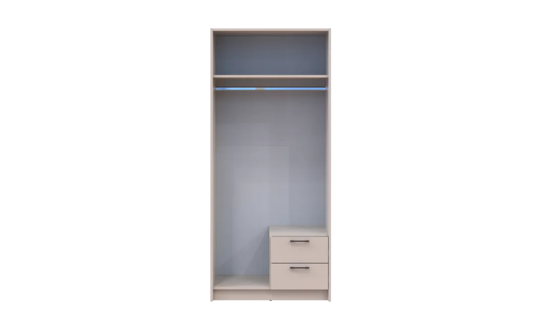 Šatní skříň Doros Rondy se zrcadlem Kašmír 2 dvere 82x52x195 (80738468)