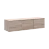 TV stolek Doros Levia Dub Sonoma 3 dveře 130x35x33 (41516301)