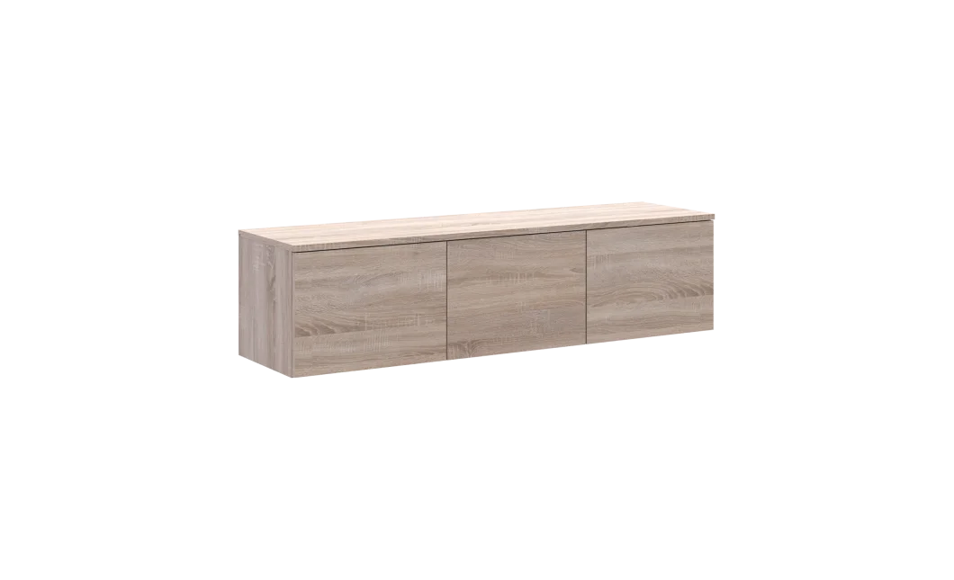 TV stolek Doros Levia Dub Sonoma 3 dveře 130x35x33 (41516301)
