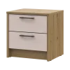 Noční stolek Doros Rondi Dub Artisan/Kašmír 2Zás 40x35x40 (41516287)