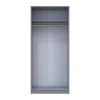 Šatní skříň Promo Šedá 2 dveře 90x48x204 (80737764)
