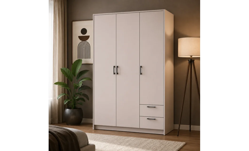 Šatní skříň Doros Rondi Kašmír 3 dvere 121x52x195 (80738472)