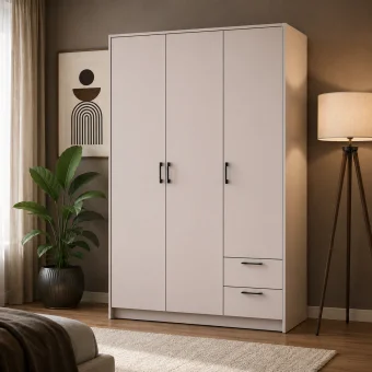 Šatní skříň Doros Rondi Kašmír 3 dvere 121x52x195 (80738472)