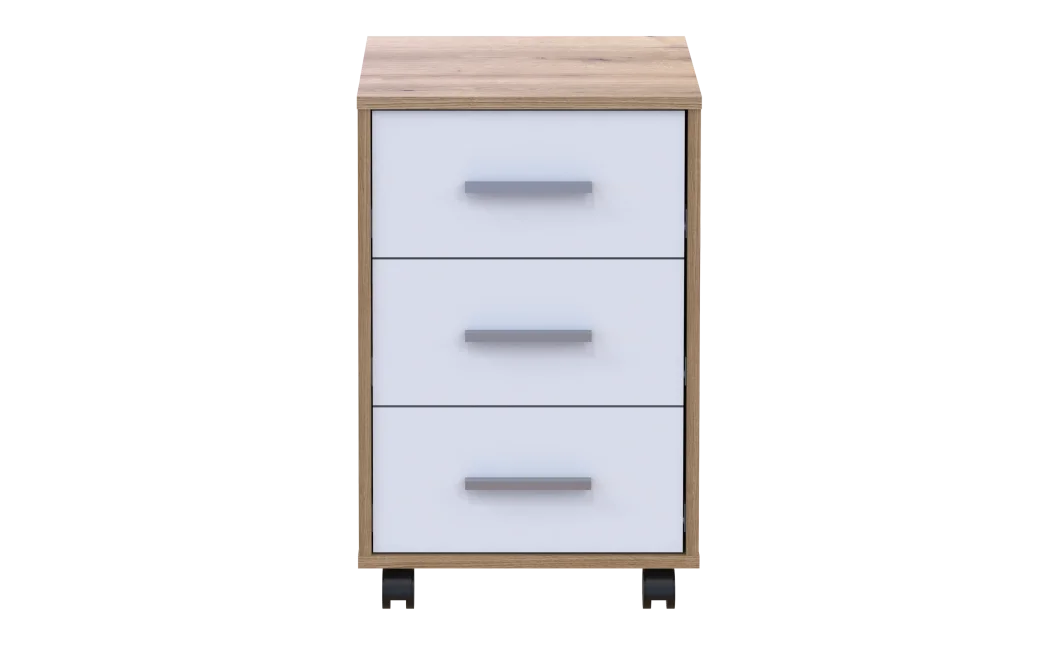 Komoda Doros T3 Dub Evok/Bílý DTD 43×42×66,4 (41901068)