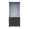 Skříň na oblečení Doros Thorn Antracit/Bílá 2 DTD/3Š tyč 90х51.6х200 (44900469)