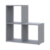 Regál Doros Step 2×2 Šedý otevřený 69×28,8×71,4 (41516177)
