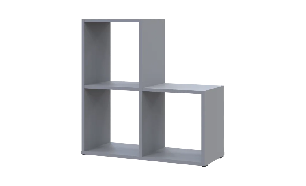 Regál Doros Step 2×2 Šedý otevřený 69×28,8×71,4 (41516177)