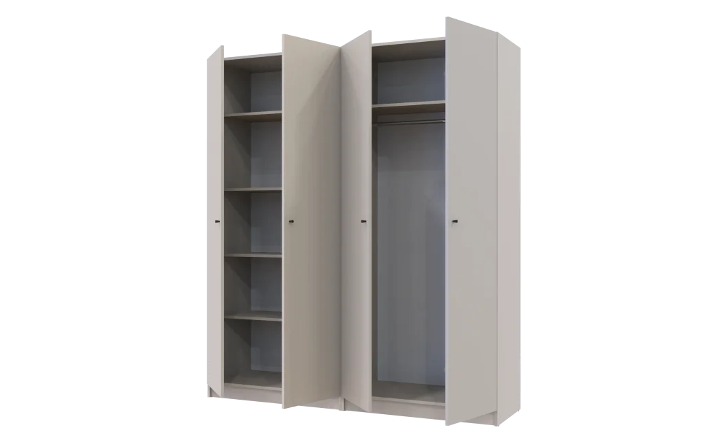Set Doros Promo s policemi Kašmír 2+2 dveře 180×48×204 (44900290)